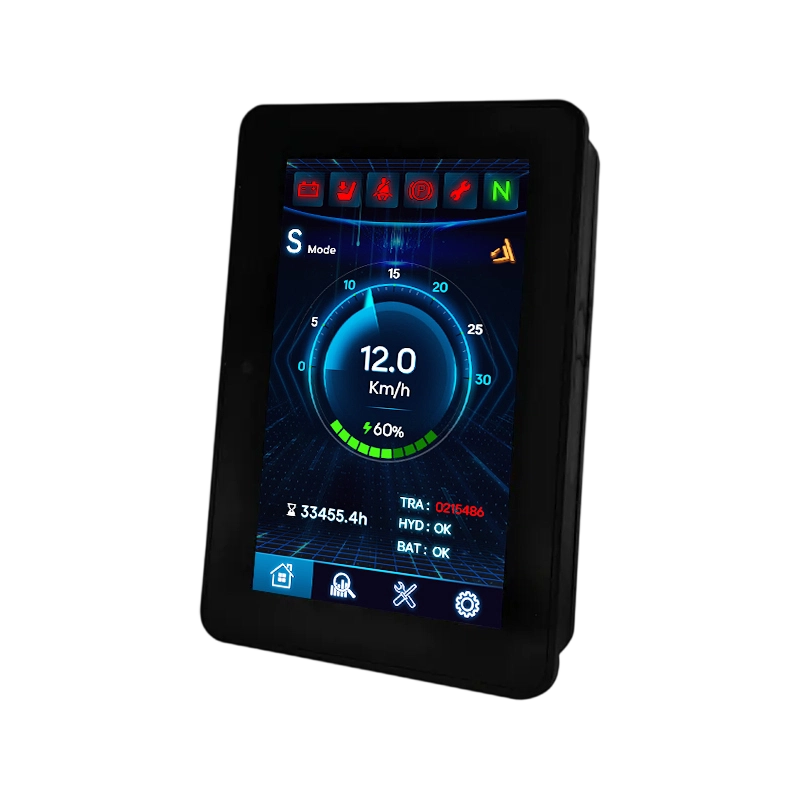 5-tommer lodret CAN 2.0B Touchscreen Dashboard til entreprenørkøretøjer