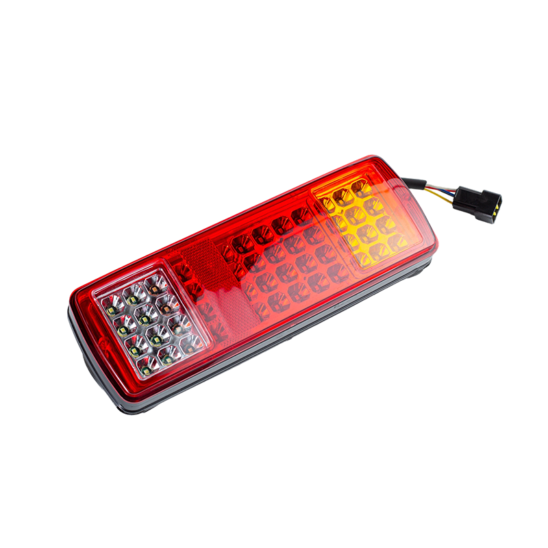 FLDJ-SSWD-002 IP55 6W DC12-24V 3-farvet integreret LED-baglygte (blinklys + positionslys + baklys)