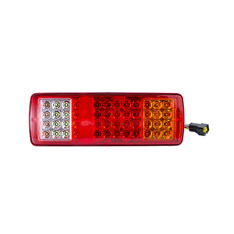 FLDJ-SSWD-002 IP55 6W DC12-24V 3-farvet integreret LED-baglygte (blinklys + positionslys + baklys)