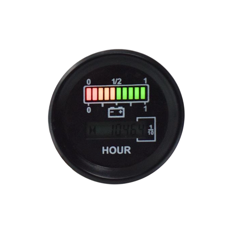 FLYB-0096 Rund CAN Bus batteriniveaumåler med timetæller